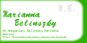 marianna belinszky business card